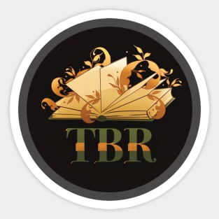 TBR To Be Read Bookish Magic Design Sticker